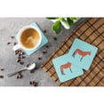 thumbnail image 3 of Carolines Treasures BB8019FC Mule Blue Check Foam Coaster, Set of 4, 3 of 3