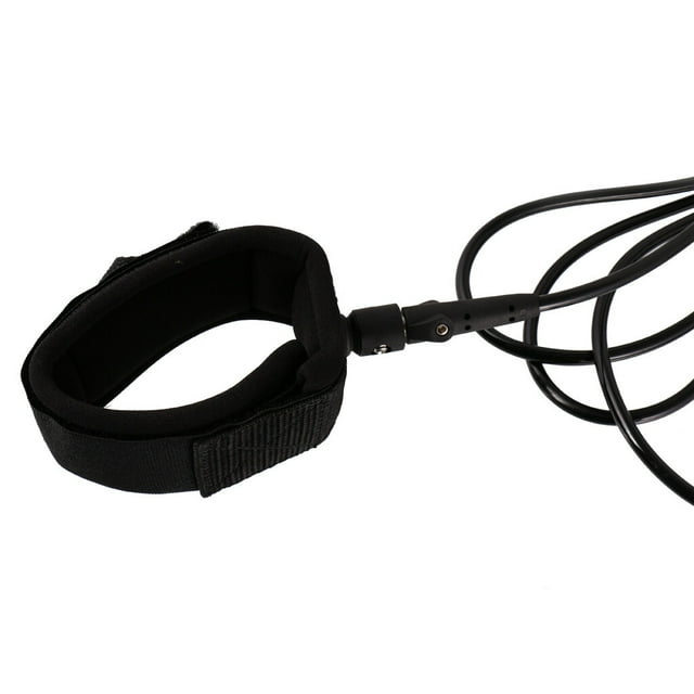 kurtrusly Surfboard Leash Surfing Leash String Leg Rope Surfboard Leash String Cord Calf Leash 7feet Black
