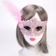 thumbnail image 1 of Máscara de plumas de encaje congelada para fiesta de mascarada, máscara de princesa para adultos, máscara de actuación de disfraces, 1 of 5
