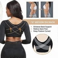 thumbnail image 2 of Mimigo Womens Shapewear 3/4 Sleeve Arm Shaper Front Closure Compression Bra Post Surgery Posture Corrector Tank Top!ZZ28, 2 of 5