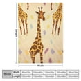 thumbnail image 4 of JEUXUS  African Giraffe Blanket, Giraffe Gift for Girls Women, Soft Plush Flannel Giraffe Throw Blankets for Couch Sofa Giraffe Decor, 4 of 6