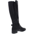 thumbnail image 2 of Material Girl Womens Winnnie Faux Leather Tall Riding Boots Black 8 Medium (B,M), 2 of 2