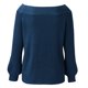 thumbnail image 5 of Gibobby Suéteres mujer, Suéter Trenzado de Cuello Redondo para Uso Diario Suéter pulóver para Mujer(Azul,M), 5 of 5