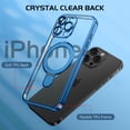 thumbnail image 4 of Funda para teléfono celular GUAGUA iPhone 16 Pro 6.3 pulgadas con soporte magnético azul, 4 of 8