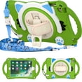 thumbnail image 2 of Dteck Case for Apple iPad mini 5/mini 4/mini 3/mini 2/mini 1（7.9-inch）,360° Rotating Hand Strap Kids Friendly Shockproof Cute Rubber Kickstand Case Cover with Shoulder Strap,Green, 2 of 9