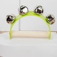 thumbnail image 4 of Instrumento de percusión de campana de madera, juguetes educativos, campana de tambor, pandereta de campana de mano para fiestas, vacaciones, bodas, Verde Sunnimix Pulsera campanilla, 4 of 8