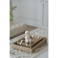 thumbnail image 3 of A&B Home Woven Decorative Tray with Cotton Handles - Natural, White Finish, 3 of 5