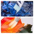 thumbnail image 2 of HWZWT Wood Color Polyester Paint Brush for Acrylic Watercolor, 2 of 5