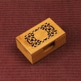 thumbnail image 3 of WORGEOUS 3 pcs  Creative Business Case Hollow out Name Storage Box Bamboo Name Holder for Office, 3 of 8
