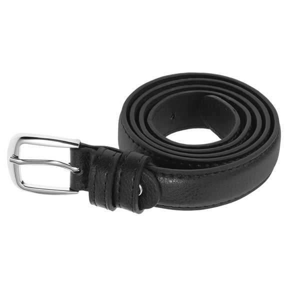 WRITWAA Belt for Teen Girls Pu Black 1Pcs with Classic Style for Formal Events