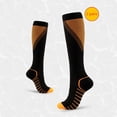 thumbnail image 2 of Lolmot 2 Pairs Compression Stockings for Women/Men Circulation Soccer Socks Thigh High Socks Knee High Socks for Nursing Athletic Running Hiking Cycling, 2 of 3