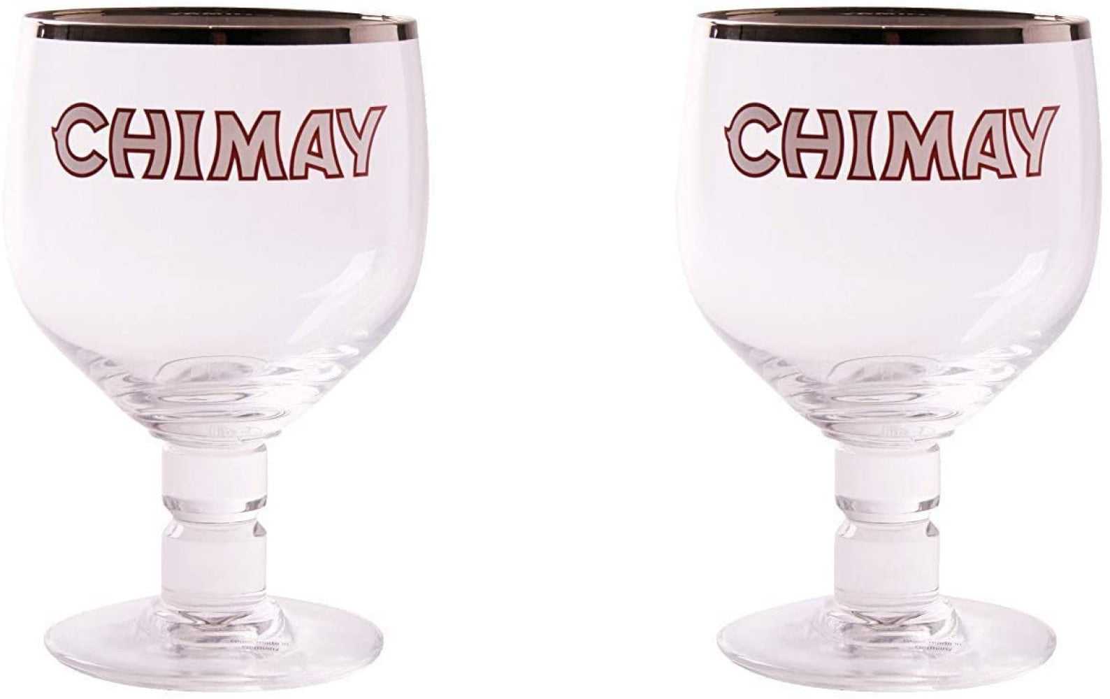 Chimay 3-Pack Original Goblet Chalice Beer Glasses 33cl 