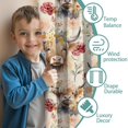 thumbnail image 3 of Blackout Kids Curtains,Flower and Highland Cow Childrens Insulated Curtains Set Of 2,Bedroom Essentials,Toddler Room Decor 42"x63"(106x160cm), 3 of 4