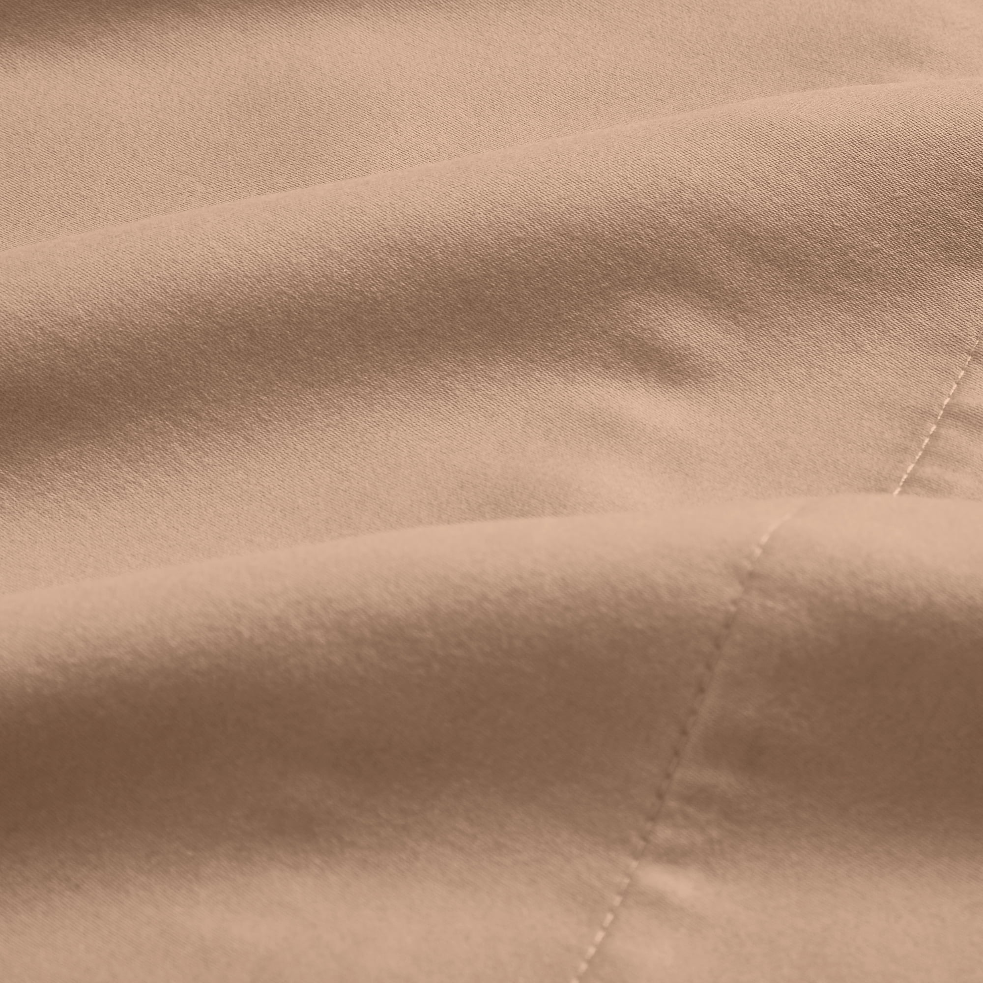 Mainstays 100% Cotton Dreamy Soft 4-Piece Bed Sheet Set, 220 Thread Count Brushed and Washed Sateen, Deep Pocket, King, Teddy Bear Brown