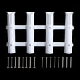 thumbnail image 6 of Nylon Fishing Rod Holder 4 Pole Portable Bracket Tube Tube for Boat Yacht Kayak Garage Storage Side- Accessories Included White, 6 of 9