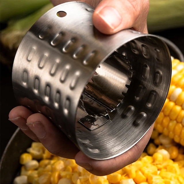 RKSTN Corn Thresher 2021 1 Pack Stainless Steel Rotating Corn Sheller Corn Kernels Stripper Kitchen Gadgets