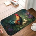 thumbnail image 5 of 1pc Rooster and Chicks Absorbent Non-Slip Bathroom Thickened Flannel Rug Decor,Soft,Quick Drying,Suitable For Indoor/outdoor Use,Bathrooms,Bedrooms,Kitchens,Terrace,Laundry Rooms,16"x24", 5 of 9
