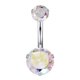 thumbnail image 1 of Rhinestone de material acero Rhinestone Botón de Vientre Zircon Piercings Joyería 3, 1 of 5