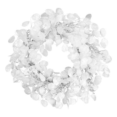 National Tree Company Artificial Christmas Wreath, White, Winter Frost , 24 Inch