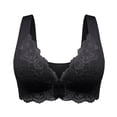 thumbnail image 1 of Sonducket Cierre frontal Beauty Back Cómodo moldeador Push Up Seamless Beauty Back Sports Bra, Womens Casual Comfort Lace Ropa interior Negro 4XL, 1 of 6