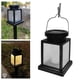 thumbnail image 4 of Linternas colgantes de jardín a prueba de agua sin llama parpadeante Luces de energía solar Decoración de patio Decorativo Baoblaze Linterna de vela, 4 of 8
