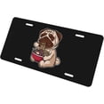 thumbnail image 5 of Dog Eating Ramen License Plate Novelty Metal Plate Vanity Tag Aluminum Car Front License Plate Decor 6x12 Inch, 5 of 8