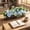 239#Blue, variant on Artificial Rose Floral Arrangement in Wooden Box 16 in, Faux Peony Rose Bouquet Centerpiece Accent Decor Supply Feature Element Item for Table, Window.