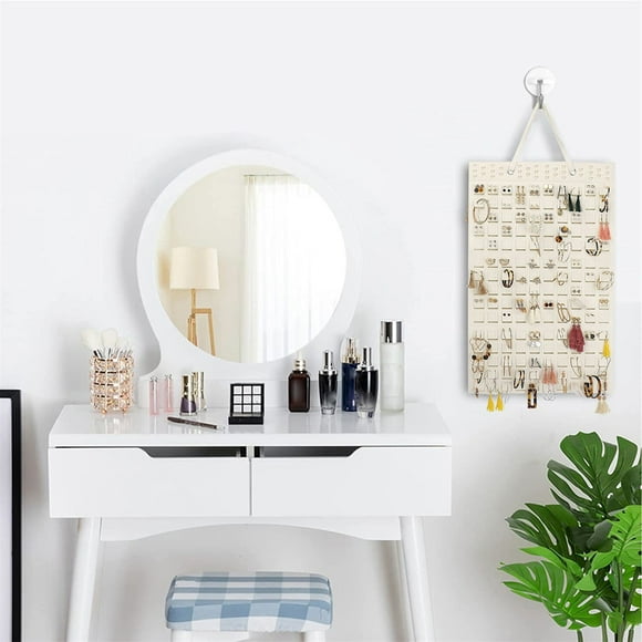 Clearance!Delayuji 1Pack Earring Organizer Hanging Earring Holder Holds Up To 330 Pairs Soft Wall Mount Earring Display Holder Stud Earrings Organizer for Women Girls