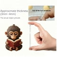 thumbnail image 6 of 2D Acrylic Animal Monkey Charms, Cute Flat Animal Series Pendant for Backpack Keychain Car Rearview Mirror Decor, Lightweight Decorative Ornament for Kids Girls Daily Use, 6 of 6