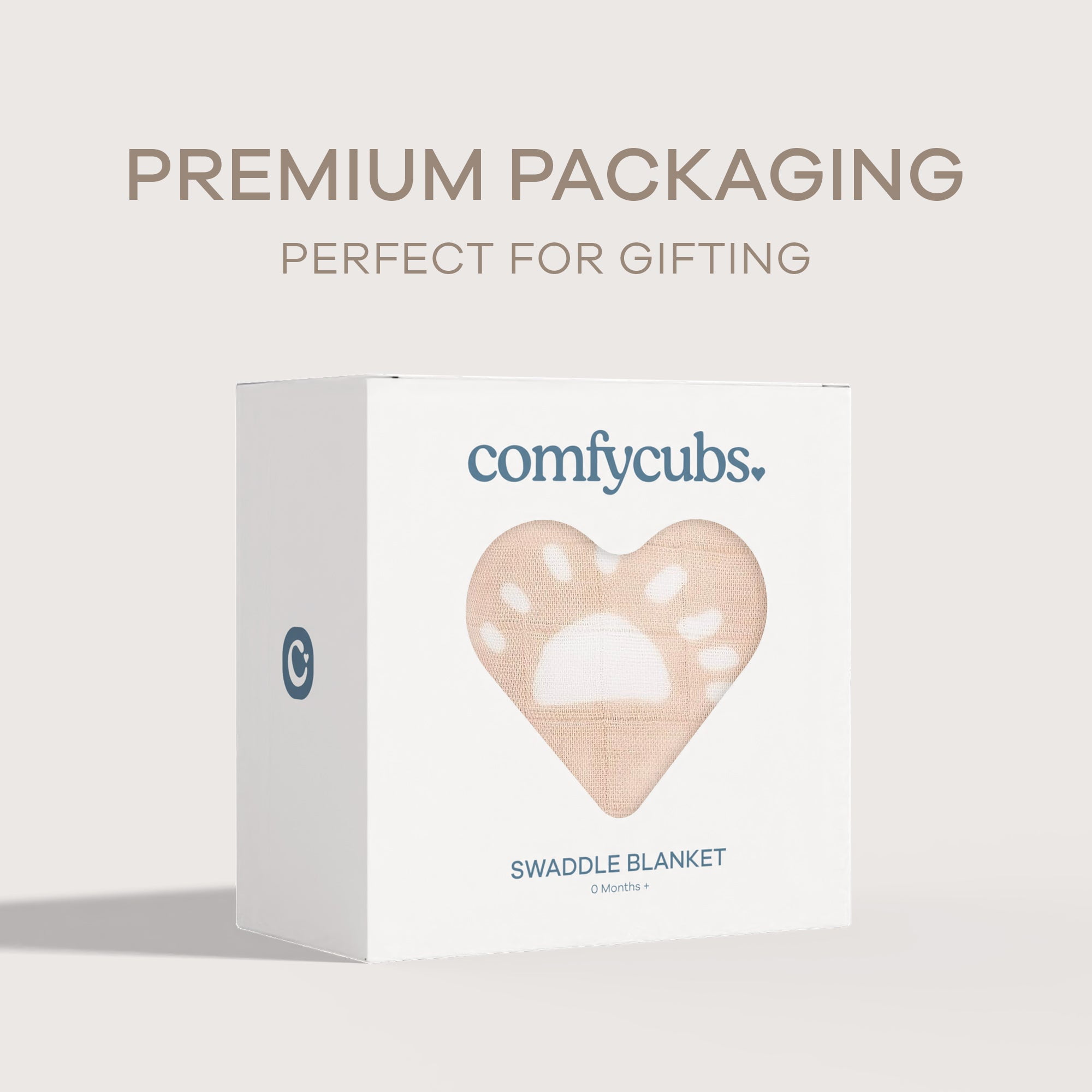 Comfy Cubs 1 Pack Muslin Swaddle Blankets - Receiving Blanket, Wrap for Boys and Girls (Blush Sun)
