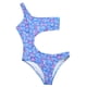 thumbnail image 4 of Conjunto de ropa de playa con estampado de bikini de una pieza con hueco floral sexy de un hombro para mujer Fridja nalpqowj22586, 4 of 6