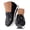 Black, variant on Women Platform Walking Sneakers Slip on Low Wedge Shoes Summer Breathable Arch Support Work Sneaker for Ladies Travel 8.5 Black