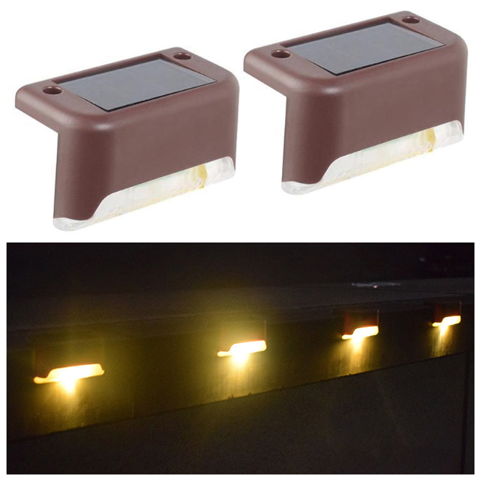 Mairbeon 4Pcs LED Solar Lights IP44 Waterproof Light Sensor Weather