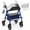Blue, variant on Specared Rollator Walker with Seat, 16" Wide Seat Folding Walker for Seniors, Adjustable Seat Height 350lbs Heavy Duty, Red