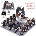 thumbnail image 3 of MOC Medieval lotr Figures Black Wolves, Mounted Chariots Legion Lotte Action Dolls Brick Dolls Assembled Building Blocks Toys, 3 of 9