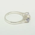 thumbnail image 3 of LBG 14k White Gold Cultured Pearl & Tanzanite Womens Statement Ring - Size 8, 3 of 6