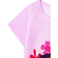 thumbnail image 4 of Toddler Girls Gown Little Princess Girls Dresses Short Ruffles Sleeve Girls Clothes Round Neck Night Costume Dress, 4 of 7