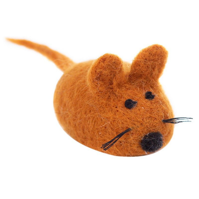 wool mouse cat toy