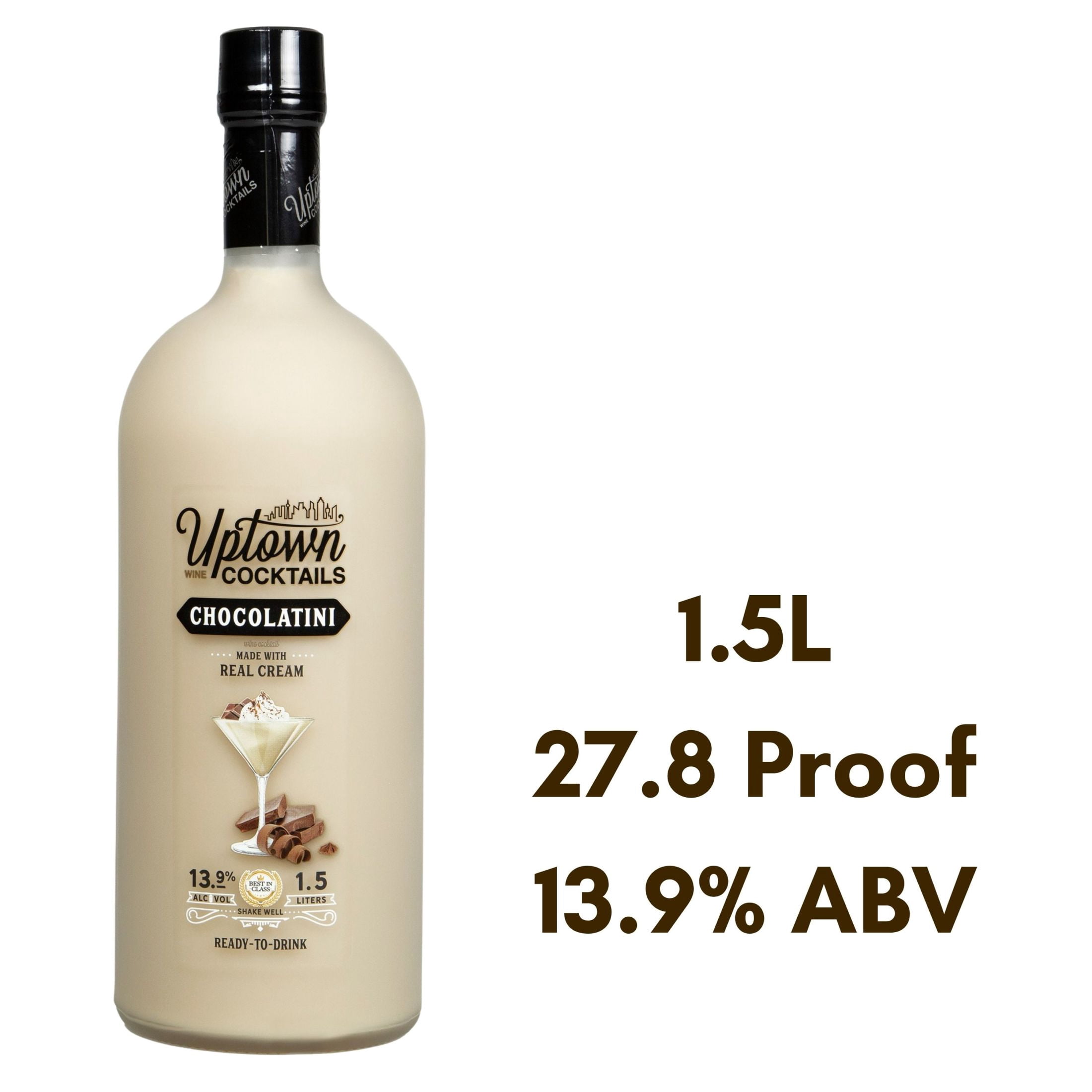 Uptown Cocktails Chocolatini, 1.5L Bottle, ABV 13.9%