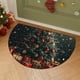 thumbnail image 1 of Decoraciones navideñas, adornos navideños, alfombra navideña, tapete semicircular para puerta de entrada, tapete absorbente antideslizante para el hogar, tapete antimanchas, tapete antideslizante para, 1 of 6