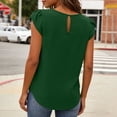 thumbnail image 6 of BTDECLAR Women Tops Plus Size Crewneck Pleated Casual Elegant Sleeveless Summer Tank Tops Trendy Dressy Business Work Tunic Blouses Tops, 6 of 8