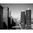 thumbnail image 2 of Highsmith, Carol 24x20 Gold Ornate Wood Framed with Double Matting Museum Art Print Titled - Marina city overlook Chicago Illinois, 2 of 4