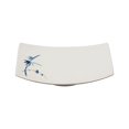 thumbnail image 1 of Excellante Blue bamboo melamine dinnerware collection 6 3/4" x 4 1/2" BBQ plate (m), comes in dozen, 1 of 2