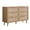 Oak, variant on Polihome Mid-Century Rattan 6 Drawer Dresser, 47"W Wooden Dressers & Chest with Storage for Bedroom/Living Room/Entry Way