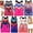 6 Pack: Randomly Selected Racerback, variant on Women's Pack of 6 Randomly Selected Racerback Bras - One Size