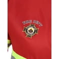 thumbnail image 5 of CHICTRY Men's Firefighter Sets Fireman Contrast Safety Jackets with Pants Helmet Red 190, 5 of 7
