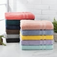 thumbnail image 7 of Mainstays Performance Cotton 6-Piece Bath Towel Set, Super Soft Quick Dry Fade Resistant, Solid Grey Flannel, 7 of 7