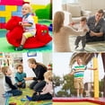 thumbnail image 3 of Toddler Non Slip Socks- 12 Pairs Anti Skid Kids Socks Cute Crew Grips Sock for 1-7 Years Boys Girls Children, 3 of 7