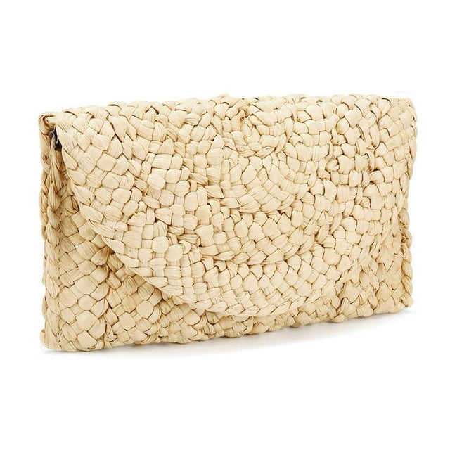 CHUANK Sacs de Plage d'Été de Sac à Main d'Embrayage de Paille Sacs à Main Tissés