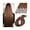 16 inches, variant on Tape in Hair Extensions Real Human Hair #4 Chocolate Brown Brazilian Remy Hair Sikly Straight 20Pcs 50g Seamless Skin Weft Tape in Extensions